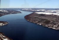 Winter Bluff from the air