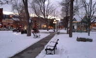 Winter in Hammondsport Square